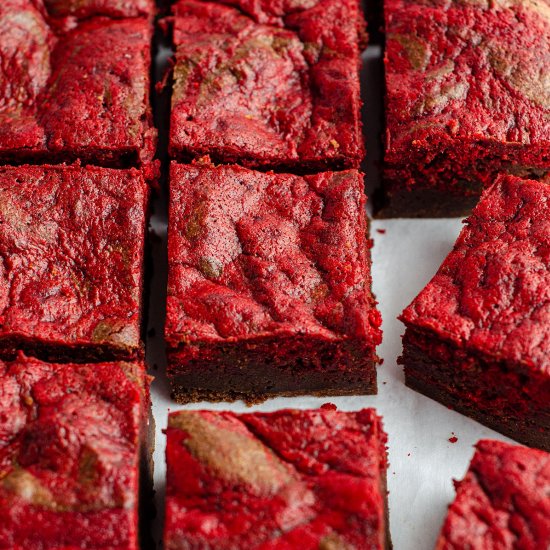 red velvet brownies