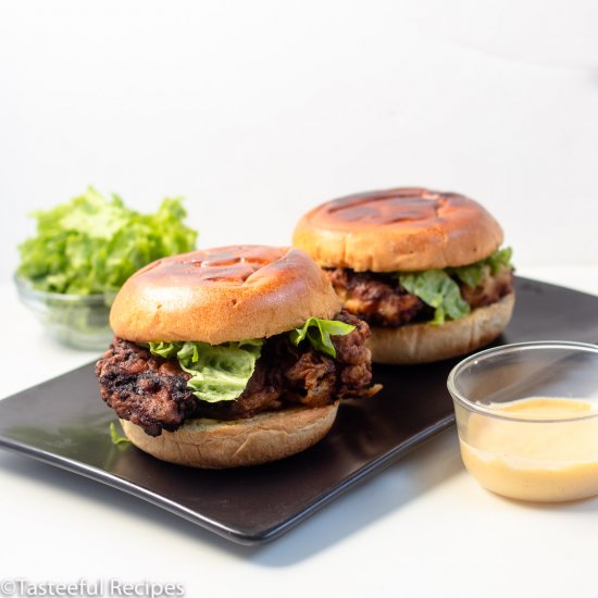 Caribbean Fried Chicken Sandwich