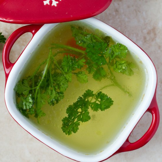 Homemade Chicken Broth Soup