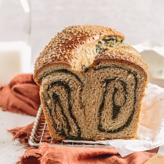 Matcha Babka Bread (Dairy Free)