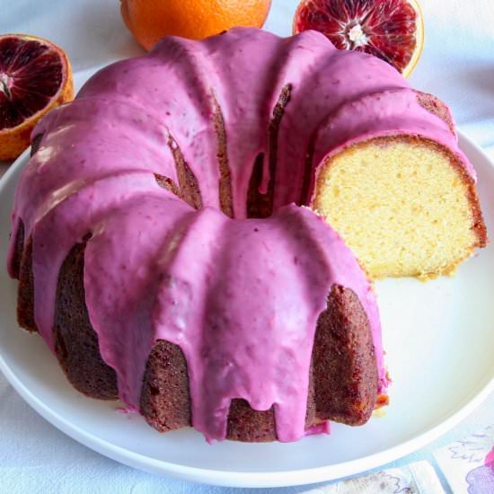 Triple Blood Orange Pound Cake