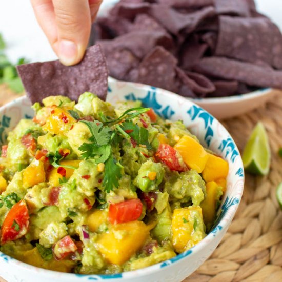 The Best Mango Guacamole Ever