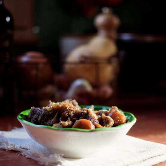 Beef and winter vegetable casserole