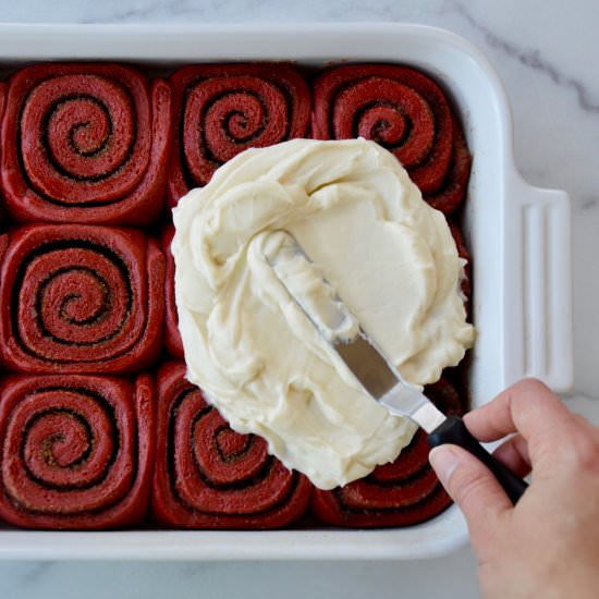 Red Velvet Cinnamon Rolls