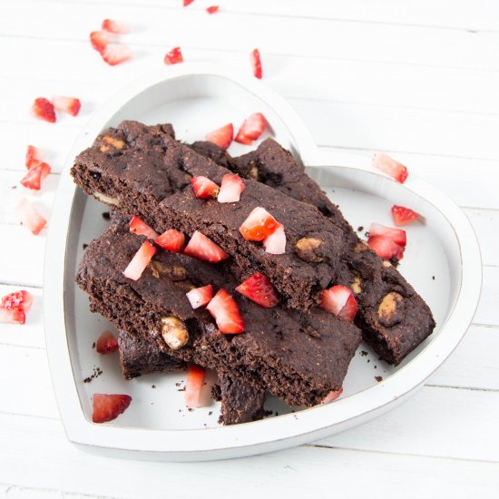 Strawberry brownie