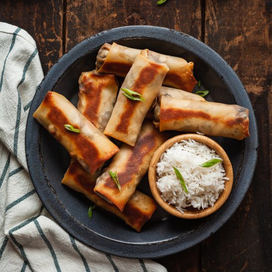 Vegetarian Baked Southwest Egg Roll