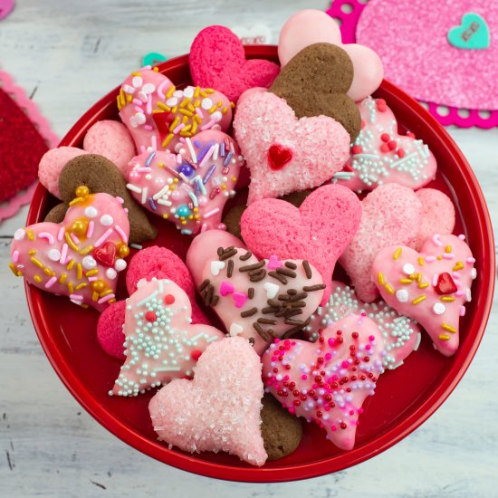 Valentine’s Day Spritz Cookies