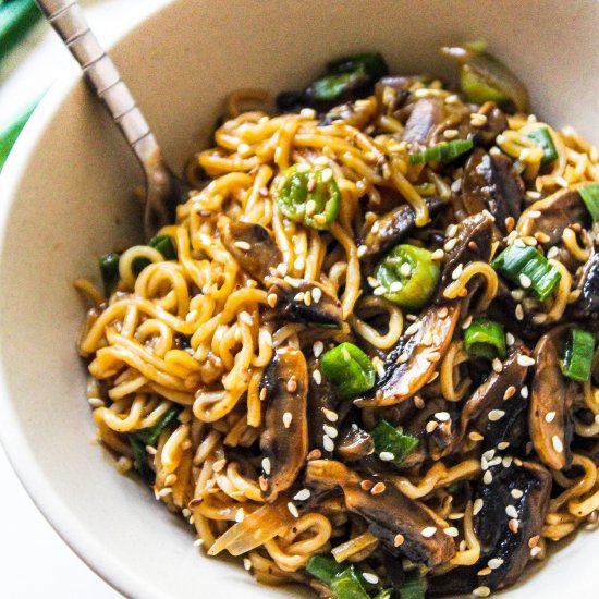 Mushroom Ramen Noodles