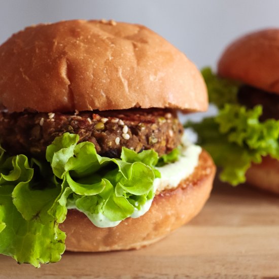 Lentil Protein Burgers