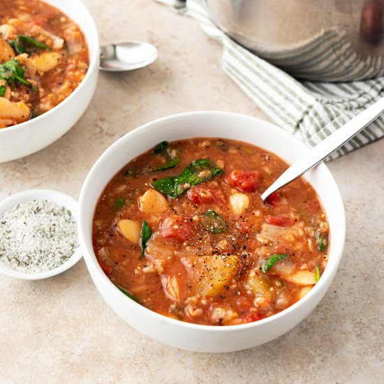 Slow Cooker Tomato Lima Bean Stew