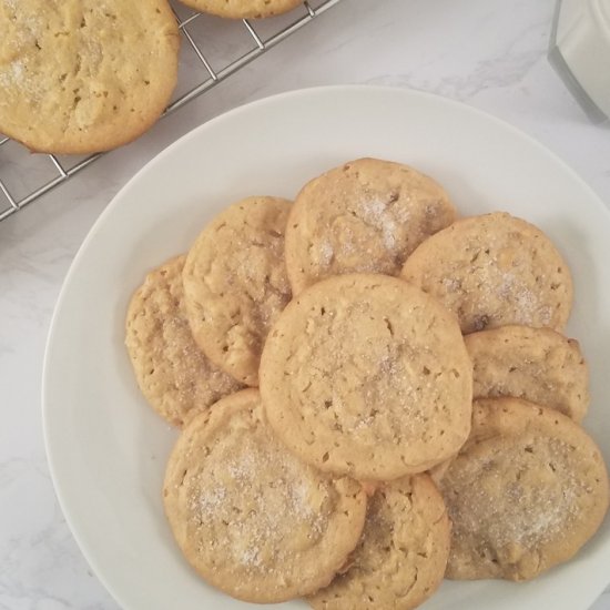 chewy peanut butter honey cookies