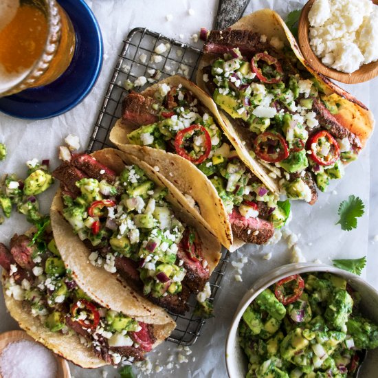 Spiced Flank Steak Tacos