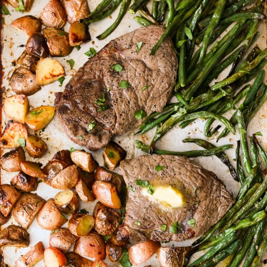 Paleo Sheet Pan Steak and Potatoes