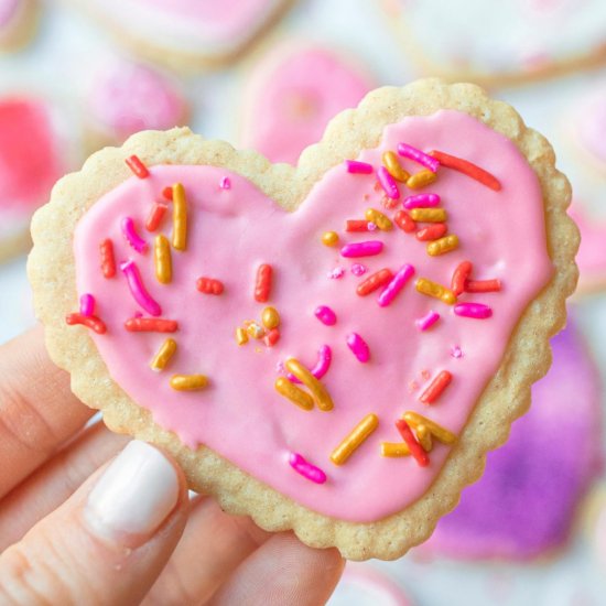 Gluten Free Vegan Frosted Cookies