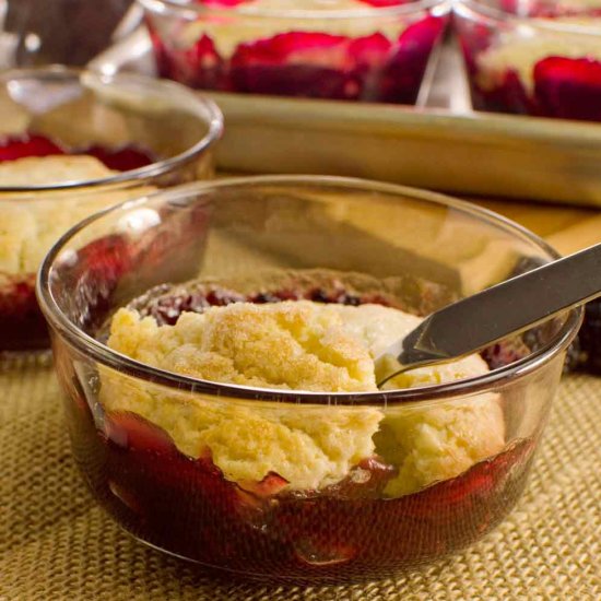 Individual Blackberry Cobblers