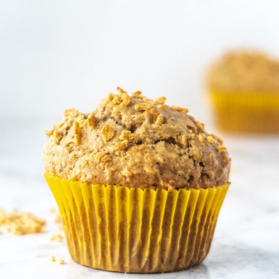 Crunchy Maple & Oats Vegan Muffins