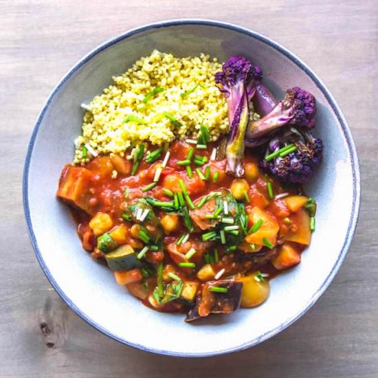 Easy Eggplant & Chickpea Stew