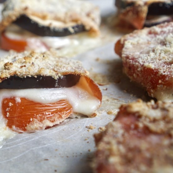 Almond Crusted Prosciutto Eggplant