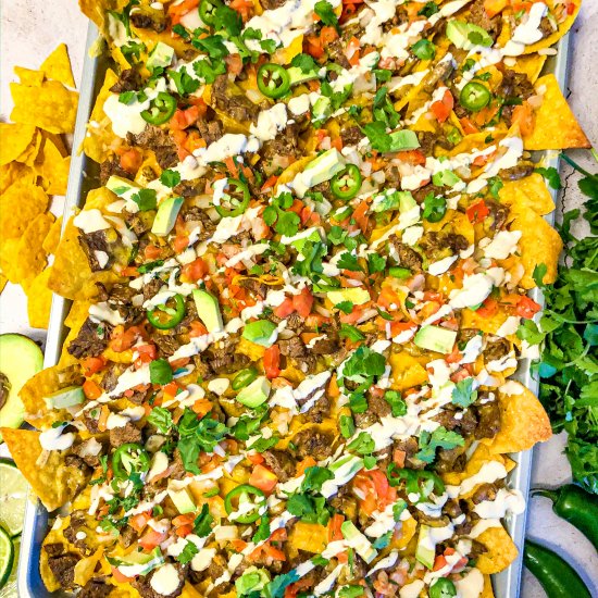 Loaded Carne Asada Nachos