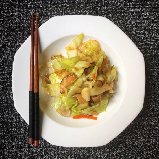 SESAME CABBAGE STIRFRY