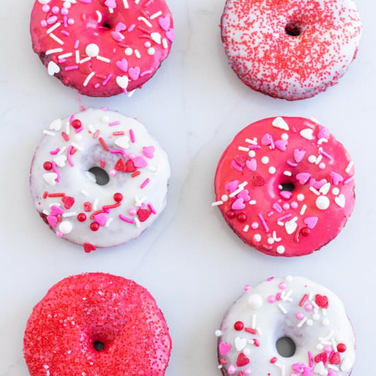 Red Velvet Baked Donuts