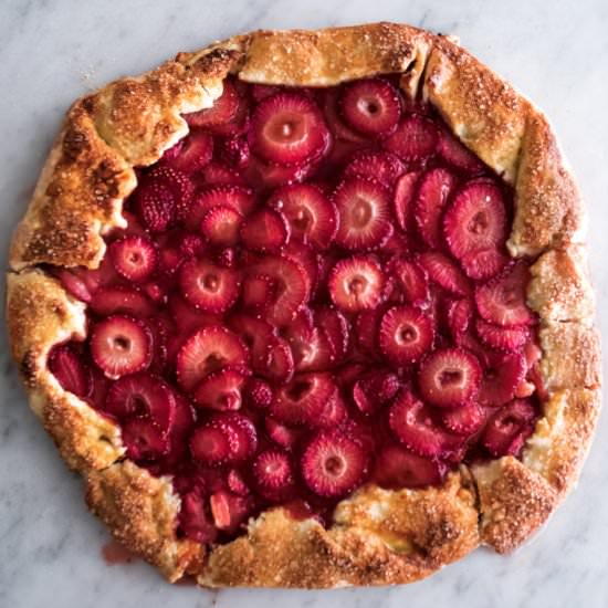 Honey Strawberry Galette