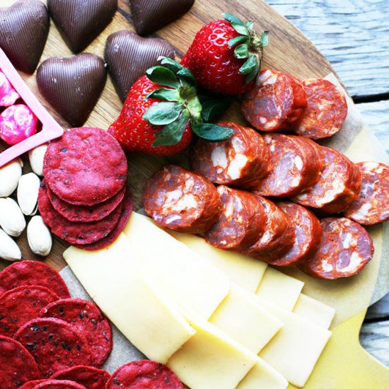 Valentine’s Day Snack Board