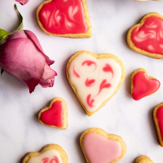 Valentine’s Iced Heart Biscuits