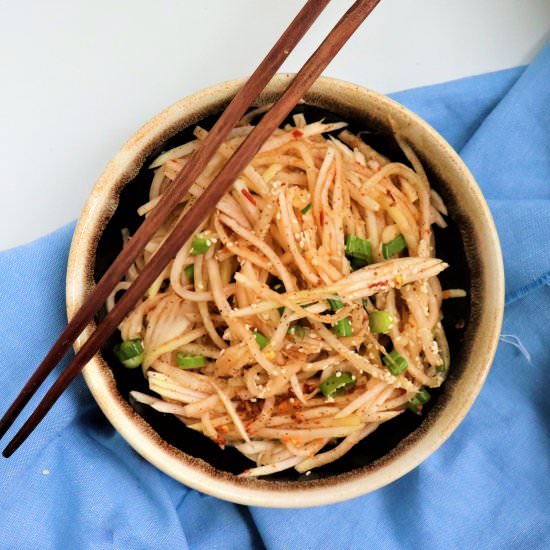 Spicy Korean Radish Salad