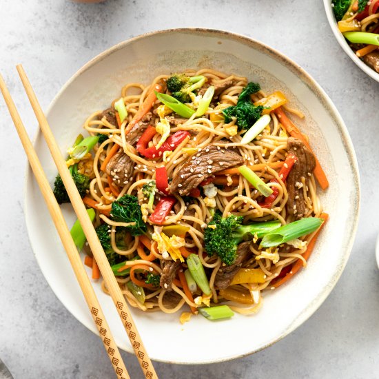 Beef Stir Fry Noodles