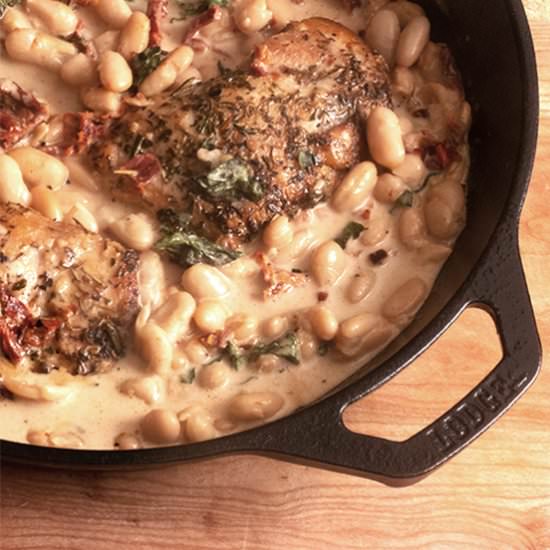 TUSCAN CHICKEN CANNELLINI BEANS