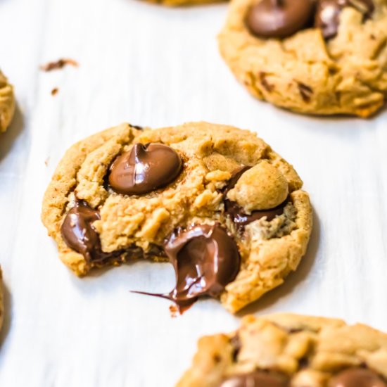 Almond butter chocolate chip cookie