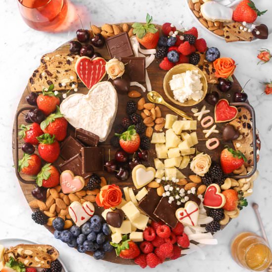 Chocolate and Cheese Dessert Board