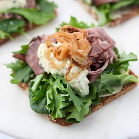 Roast Beef Smørrebrød