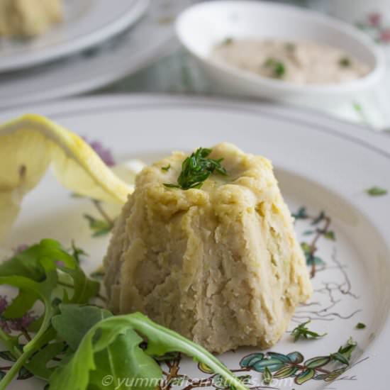 White Bean Mousse with Walnut Sauce