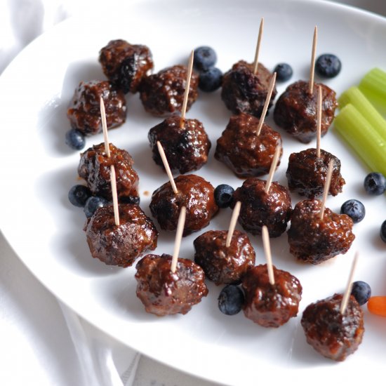 BBQ Blueberry Meatballs