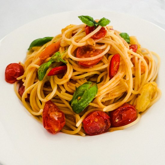 Spaghetti alla Crudiola