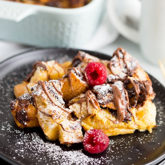 Nutella French Toast Casserole