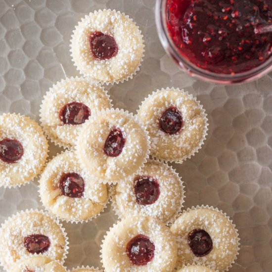 Mini Raspberry Almond Tarts