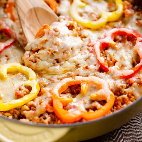 Sausage Stuffed Pepper Skillet