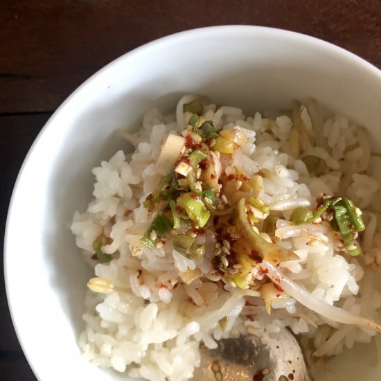 ONE POT MEAL: BEAN SPROUTS RICE