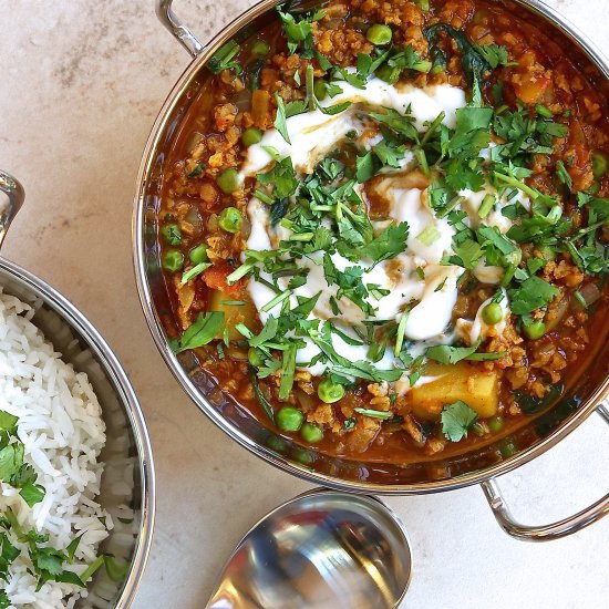 Vegan Keema Matar