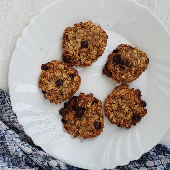 Quick fix Oat and banana cookies