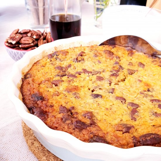 Maple & Pecan Baked Banana Oatmeal