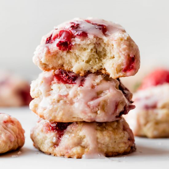 Strawberry Biscuit Cookies