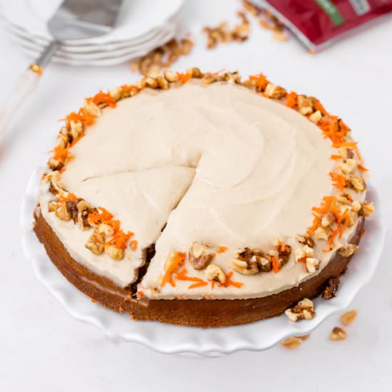 Vegan Carrot Walnut Cake