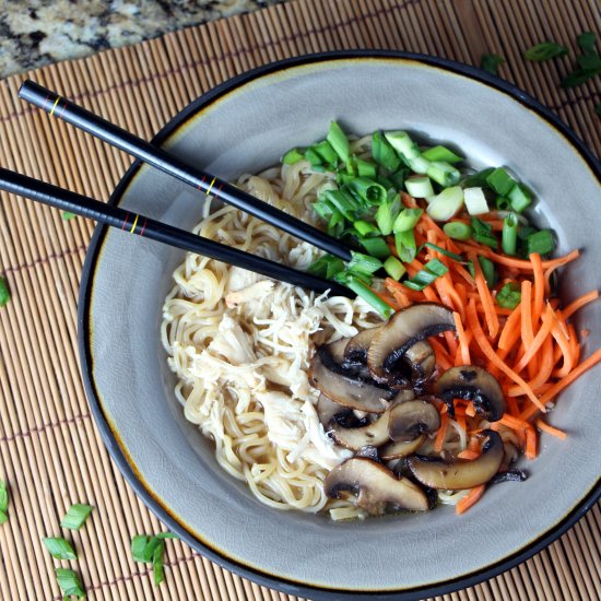 Mushroom Chicken Miso Ramen