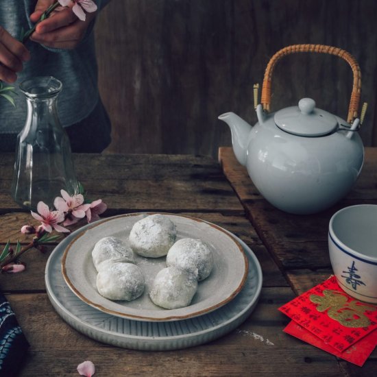 Mochi with Homemade Red Bean Paste