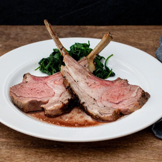 Garlic and Herb Crusted Rack of Lamb