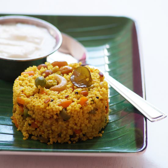 Foxtail Millet Upma Recipe